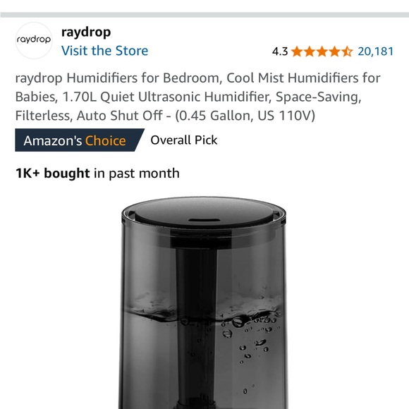 Raydrop ultrasonic humidifier - Picture 4 of 4
